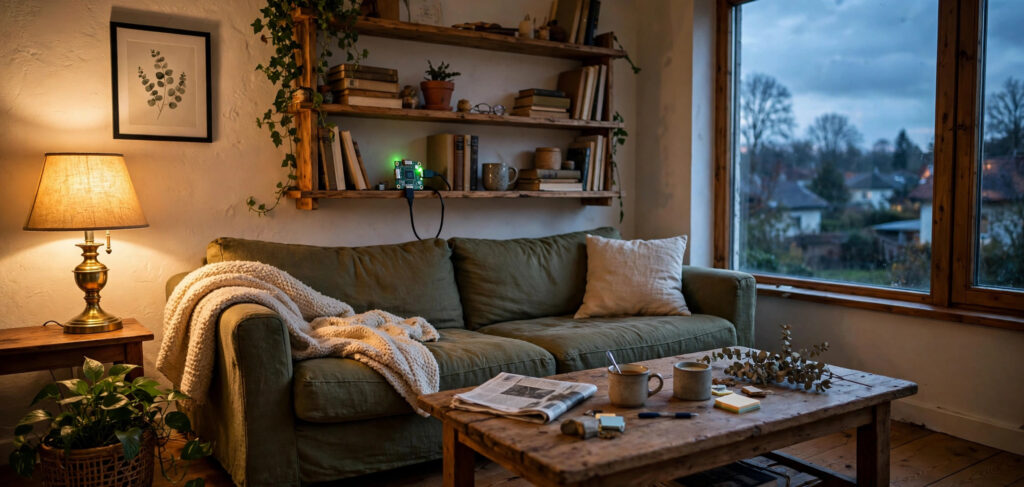 Living room lamp automated with Raspberry Pi home automation setup